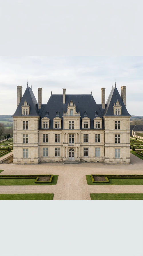 Film cinématographique d'un château historique et de son parc